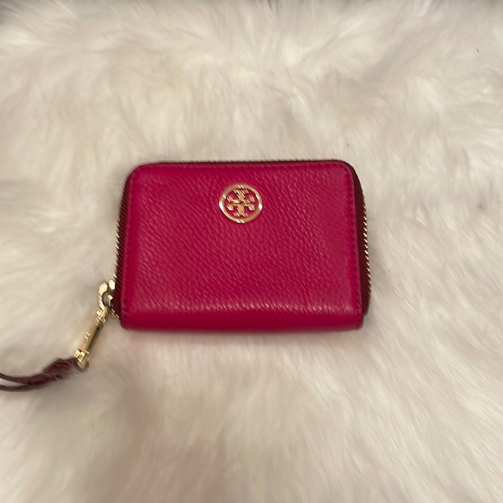 Tory Burch small wallet hot pink